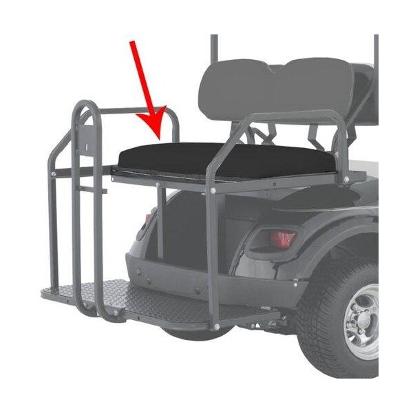 Ilc Replacement Ezgo/Cushman/Textron Replacement Seat Bottom Assembly Flip Seat - Black - Models 2011 REPLACEMENT SEAT BOTTOM ASSEMBLY FOR FLIP SEAT - - main